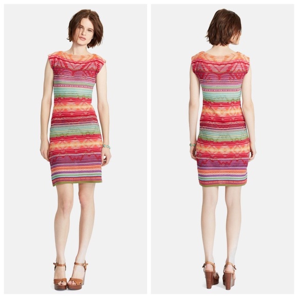 Ralph Lauren Linen & Cotton Cap Sleeve Dress - Picture 2 of 11